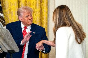 First Lady Melania Trump Hosts Military Mothers Event