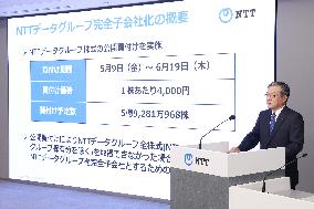 Press Conference on NTT's Acquisition of NTT DATA