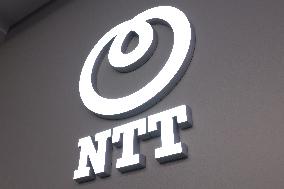 NTT signage and logo