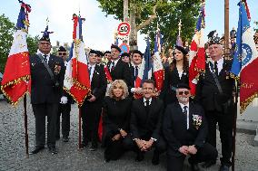 President Macron At Tomb Of The Unknown Soldier Ceremony - Paris