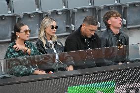Francesco Totti with his partner Noemi Bocchi and his children Chanel and Cristian
