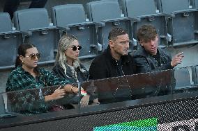 Francesco Totti with his partner Noemi Bocchi and his children Chanel and Cristian