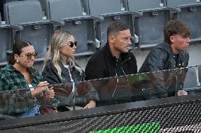Francesco Totti with his partner Noemi Bocchi and his children Chanel and Cristian