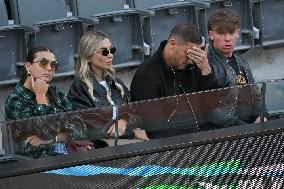 Francesco Totti with his partner Noemi Bocchi and his children Chanel and Cristian