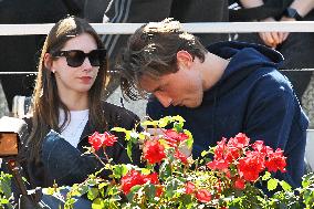 Edoardo Bove with his girlfriend Martina Durham