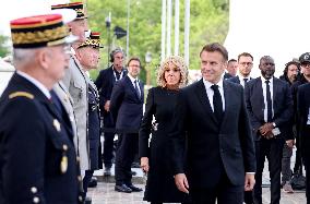 President Macron At Tomb Of The Unknown Soldier Ceremony - Paris