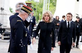 President Macron At Tomb Of The Unknown Soldier Ceremony - Paris