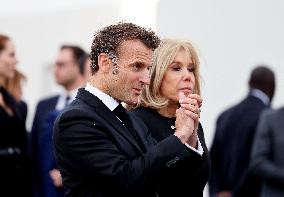 President Macron At Tomb Of The Unknown Soldier Ceremony - Paris
