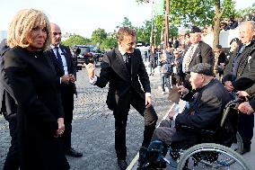 President Macron At Tomb Of The Unknown Soldier Ceremony - Paris