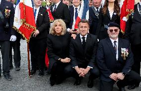 President Macron At Tomb Of The Unknown Soldier Ceremony - Paris