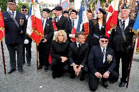 President Macron At Tomb Of The Unknown Soldier Ceremony - Paris