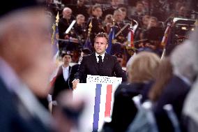 President Macron At Tomb Of The Unknown Soldier Ceremony - Paris