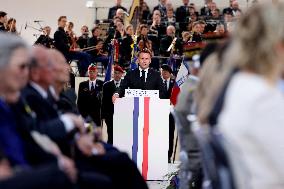 President Macron At Tomb Of The Unknown Soldier Ceremony - Paris