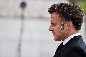 President Macron At Tomb Of The Unknown Soldier Ceremony - Paris
