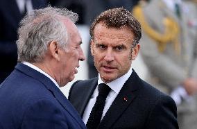 President Macron At Tomb Of The Unknown Soldier Ceremony - Paris