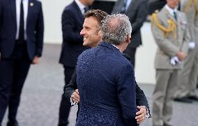 President Macron At Tomb Of The Unknown Soldier Ceremony - Paris