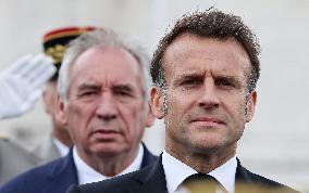 President Macron At Tomb Of The Unknown Soldier Ceremony - Paris