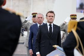 President Macron At Tomb Of The Unknown Soldier Ceremony - Paris