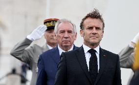 President Macron At Tomb Of The Unknown Soldier Ceremony - Paris