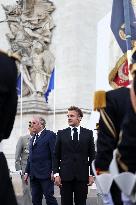 President Macron At Tomb Of The Unknown Soldier Ceremony - Paris