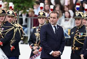 President Macron At Tomb Of The Unknown Soldier Ceremony - Paris