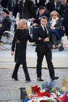 President Macron At Tomb Of The Unknown Soldier Ceremony - Paris