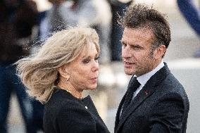 President Macron At Tomb Of The Unknown Soldier Ceremony - Paris
