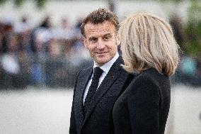 President Macron At Tomb Of The Unknown Soldier Ceremony - Paris