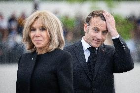 President Macron At Tomb Of The Unknown Soldier Ceremony - Paris