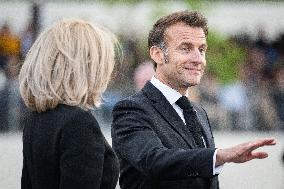 President Macron At Tomb Of The Unknown Soldier Ceremony - Paris