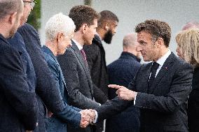 President Macron At Tomb Of The Unknown Soldier Ceremony - Paris