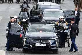 President Macron At Tomb Of The Unknown Soldier Ceremony - Paris
