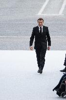 President Macron At Tomb Of The Unknown Soldier Ceremony - Paris