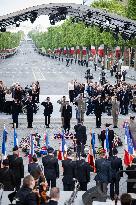 President Macron At Tomb Of The Unknown Soldier Ceremony - Paris