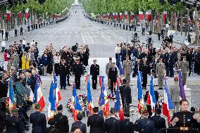 President Macron At Tomb Of The Unknown Soldier Ceremony - Paris