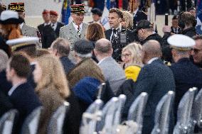 President Macron At Tomb Of The Unknown Soldier Ceremony - Paris