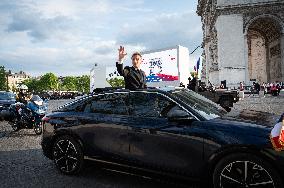 President Macron At Tomb Of The Unknown Soldier Ceremony - Paris