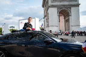 President Macron At Tomb Of The Unknown Soldier Ceremony - Paris