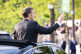 President Macron At Tomb Of The Unknown Soldier Ceremony - Paris
