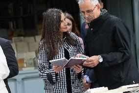 Queen Letizia Visits Cuesta de Moyano Book Fair - Madrid