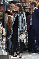 Queen Letizia Visits Cuesta de Moyano Book Fair - Madrid