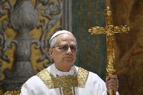 Pope Leo XIV Leads His First Mass At Sistine Chapel - Vatican