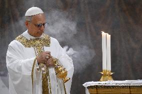 Pope Leo XIV Leads His First Mass At Sistine Chapel - Vatican