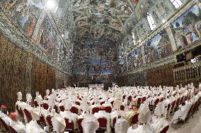 Pope Leo XIV Leads His First Mass At Sistine Chapel - Vatican
