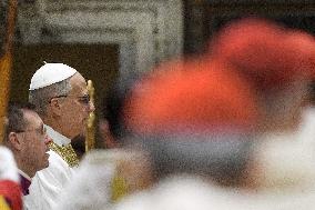Pope Leo XIV Leads His First Mass At Sistine Chapel - Vatican