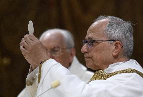 Pope Leo XIV Leads His First Mass At Sistine Chapel - Vatican