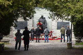 Russians celebrating "Victory Day"