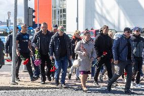Russians celebrating "Victory Day"