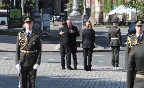 Ukrainian President and European leaders pay tribute to fallen warriors in Kyiv