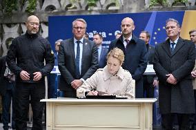 Deal on 2nd tranche of profits from frozen Russian assets for Ukraine inked in Lviv